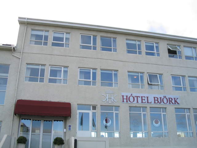 Front of The Hotel Björk