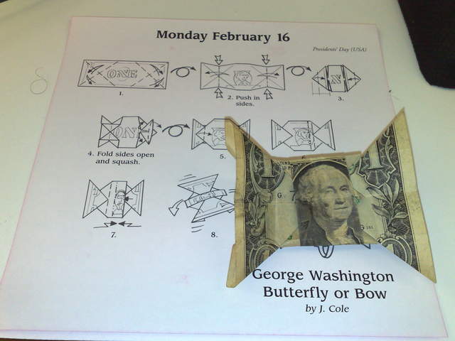 Feb 16 - George Washington Bow, by Kevin Blake