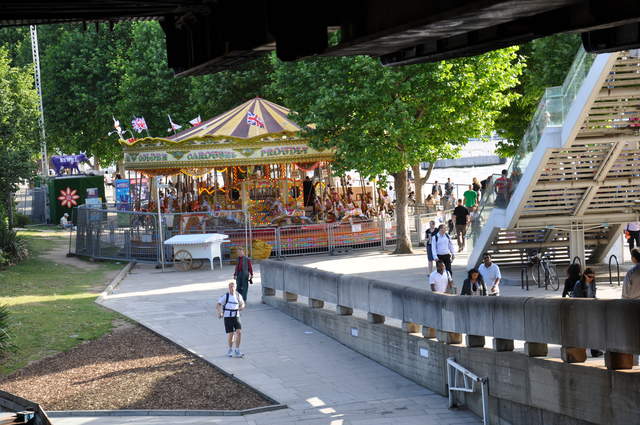 Carousel near London Eye