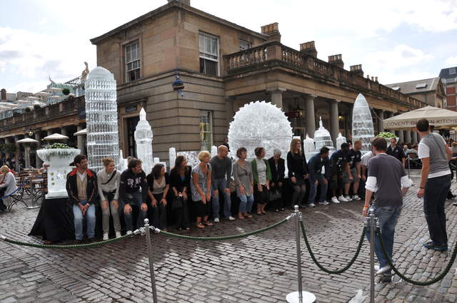 Smirnoff Ice Sculpture at Covent Garden