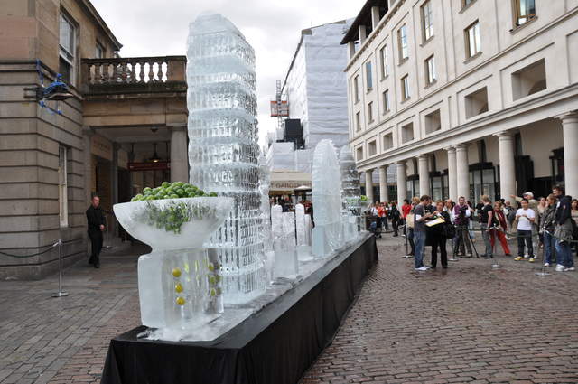 Smirnoff Ice Sculpture at Covent Garden