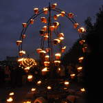 Fire garden sculptures