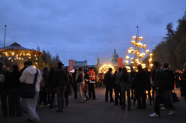 Fire garden sculptures