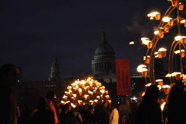 Fire garden sculptures
