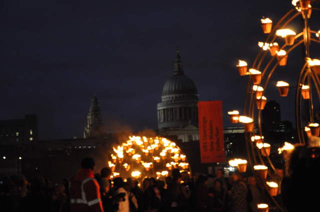 Fire garden sculptures