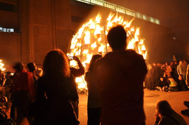 Fire garden sculptures