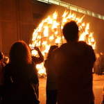 Fire garden sculptures