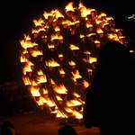 Fire garden sculptures