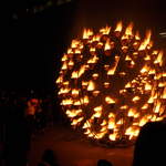 Fire garden sculptures