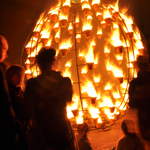Fire garden sculptures