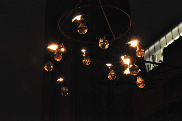 Flaming lighbulbs