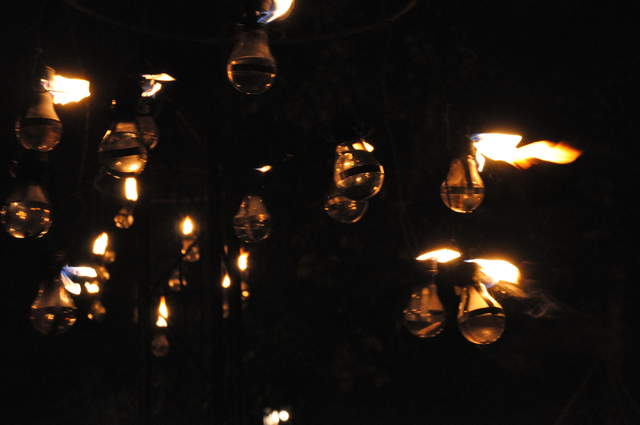 Flaming lighbulbs
