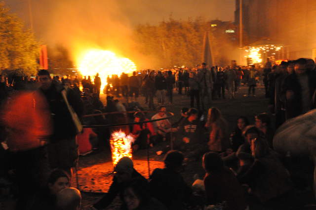 Fire garden sculptures