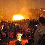 Fire garden sculptures