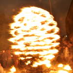 Fire garden sculptures