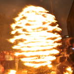 Fire garden sculptures