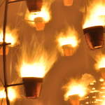 Fire garden sculptures