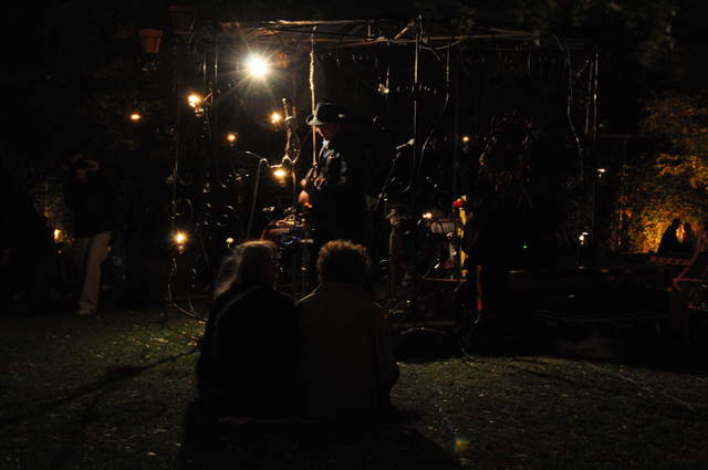 Watching the musicians