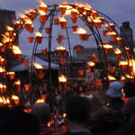 Fire garden sculptures