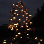 Fire garden sculptures