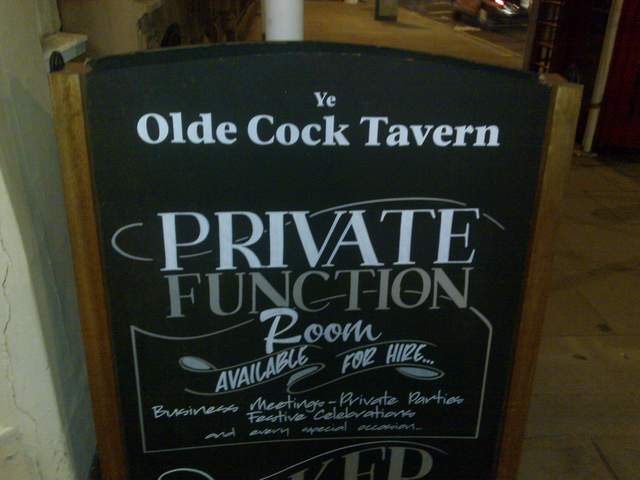 Pub #5. Olde cock tavern. We give it 2*