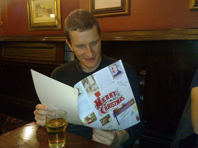 Michal and the Old Bank of England Christmas menu( !?!?)