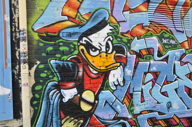Donald Duck grafitti