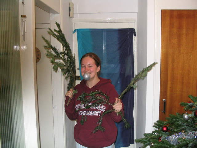 Ali, undercover - tree thieves beware.