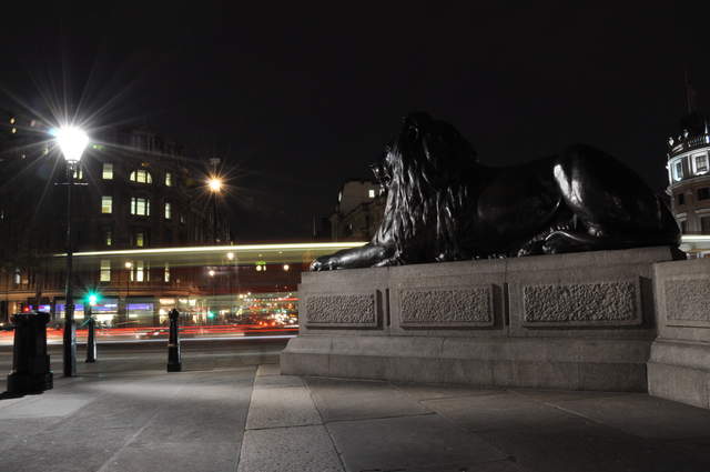 Lions at Trafalgar Sq