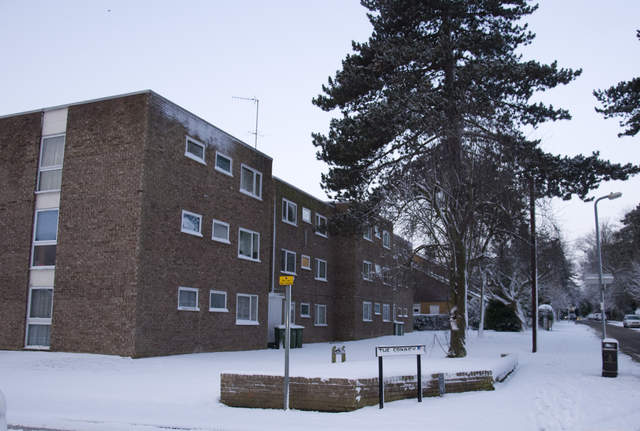 Church road in the snow