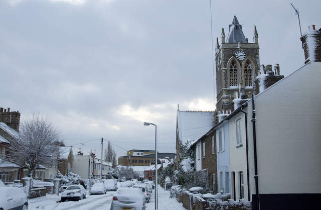 St Andrew's in the snow