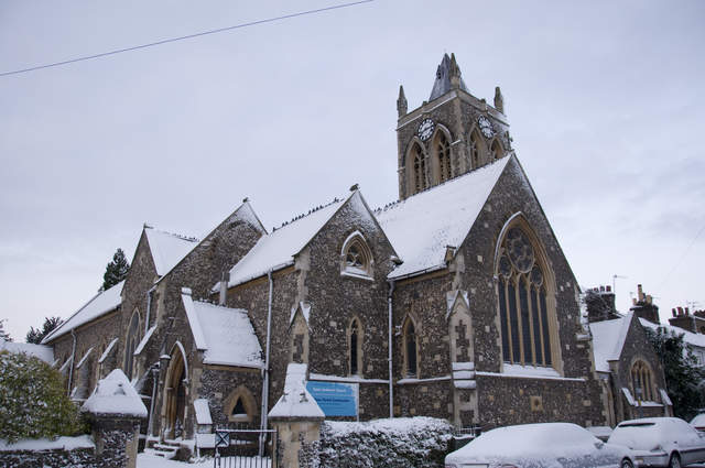 St Andrew's in the snow