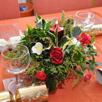 Christmas table arrangement