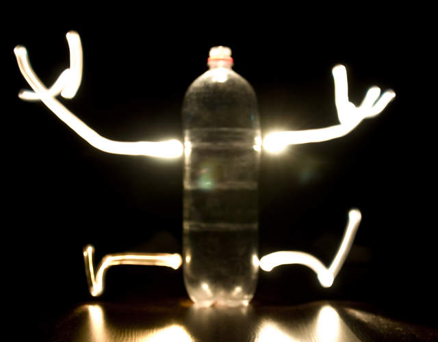 More experiments in light painting - I call him Eric.