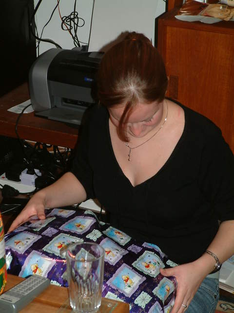 Ali unwrapping presents