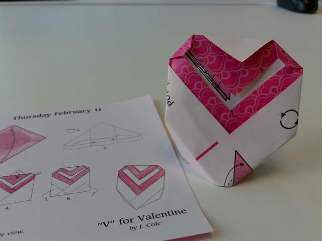 Feb 11 - "V" for Valentine, by Ashley