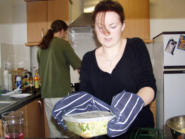 Kev and Ali cooking
