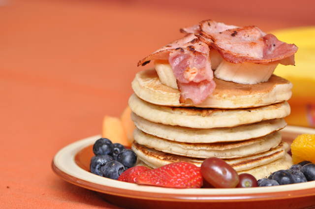 Bacon and Banana Pancakes