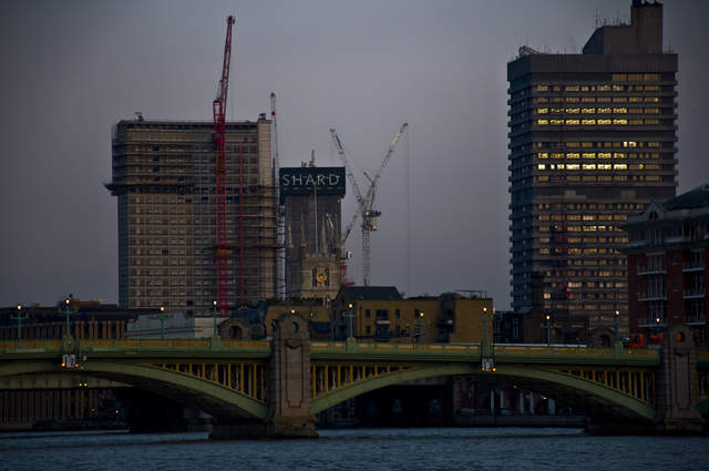 The Shard, under construction