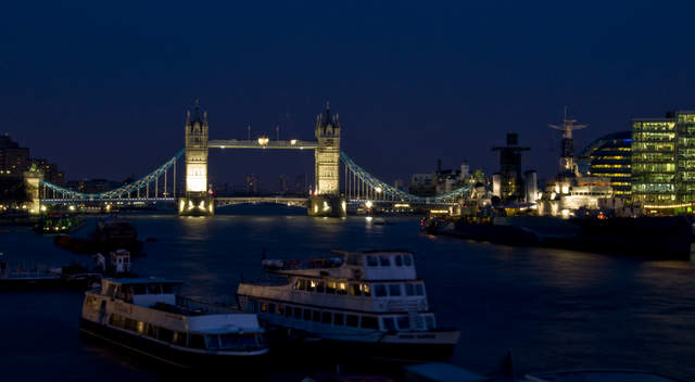 Tower Bridge and the H.M.S. Belfast