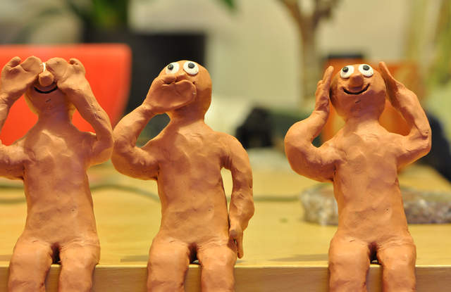 See no evil, speak no evil, hear no evil