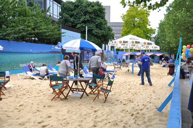 The beach at Southbank
